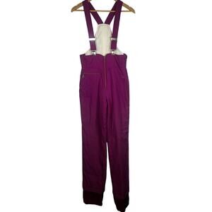 Vintage Bogner Ski Bib Pants Womens 8 Pink Insulated Nylon Snow Overalls USA